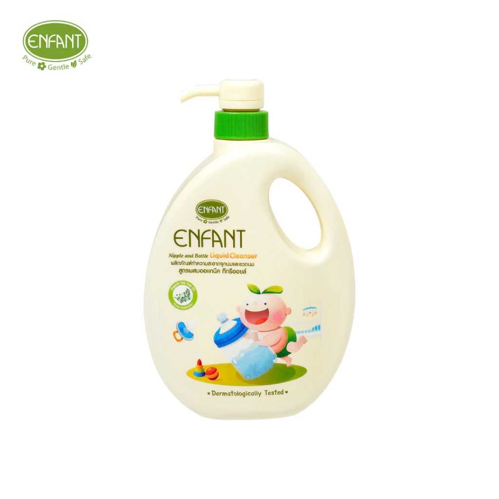 Enfant (อองฟองต์) ผลิตภัณฑ์ทำความสะอาดจุกนมและขวดนม สูตร Double Cleanser 1ขวด 700ml. (ACNNB7)