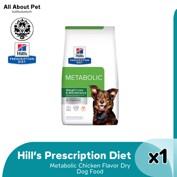 Hill's Metabolic 1.5kg - อาหารสุนัข ประกอบการลดน้ำหนักและควบคุมน้ำหนัก ขนาด 1.5 กก.