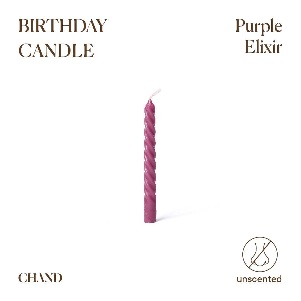 Purple Elixir Birthday Candle