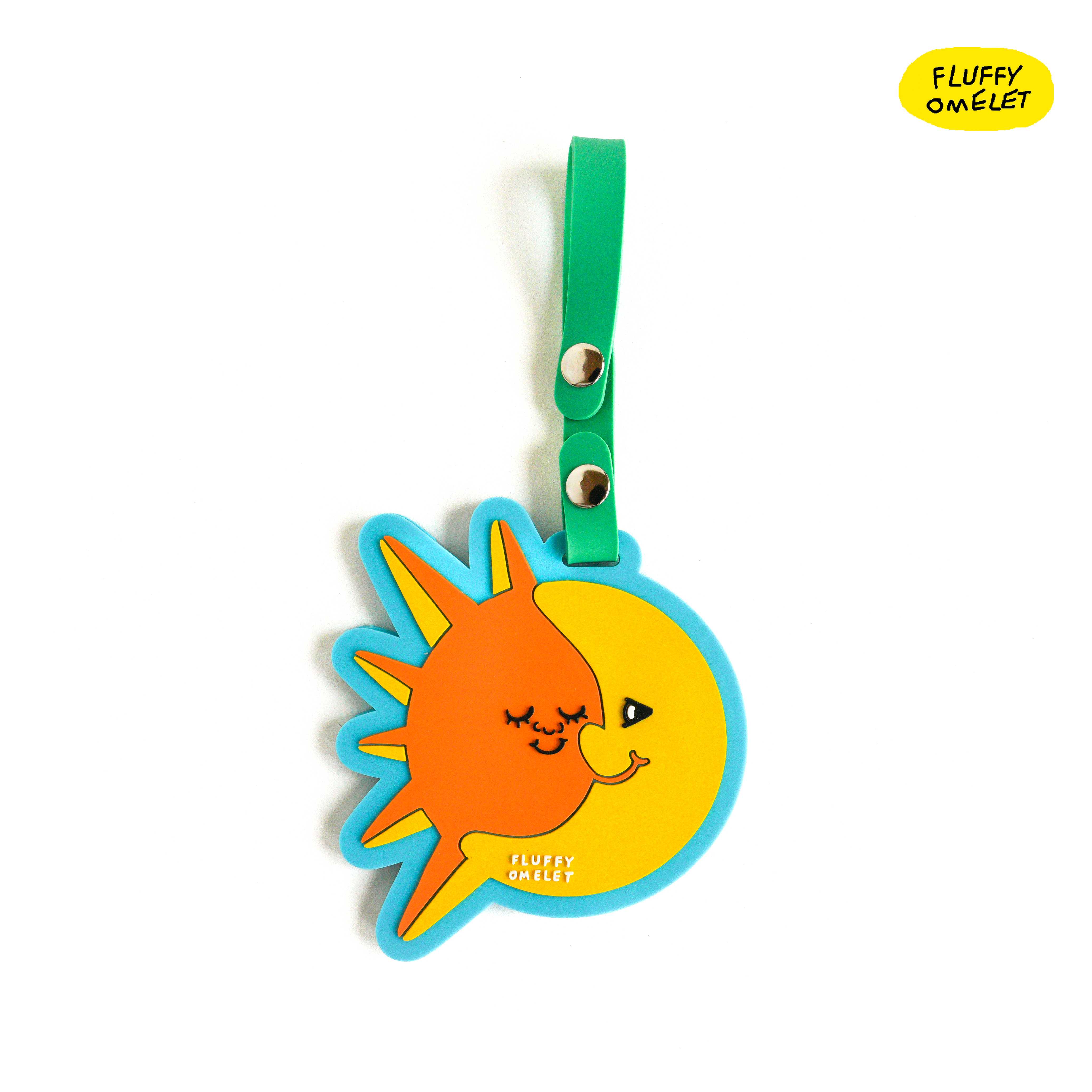 SUN N MOON RUBBER NAME TAG