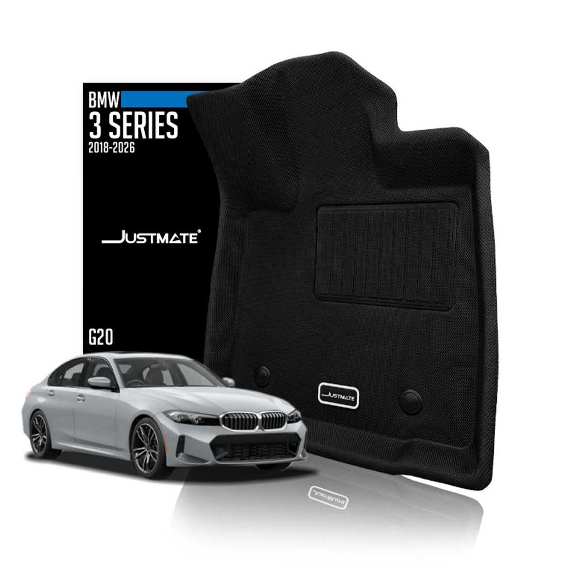 [JUSTMATE] BMW พรมปูพื้นรถยนต์ 3 SERIES G20 2018 - 2026  320d/330e/330i/340i