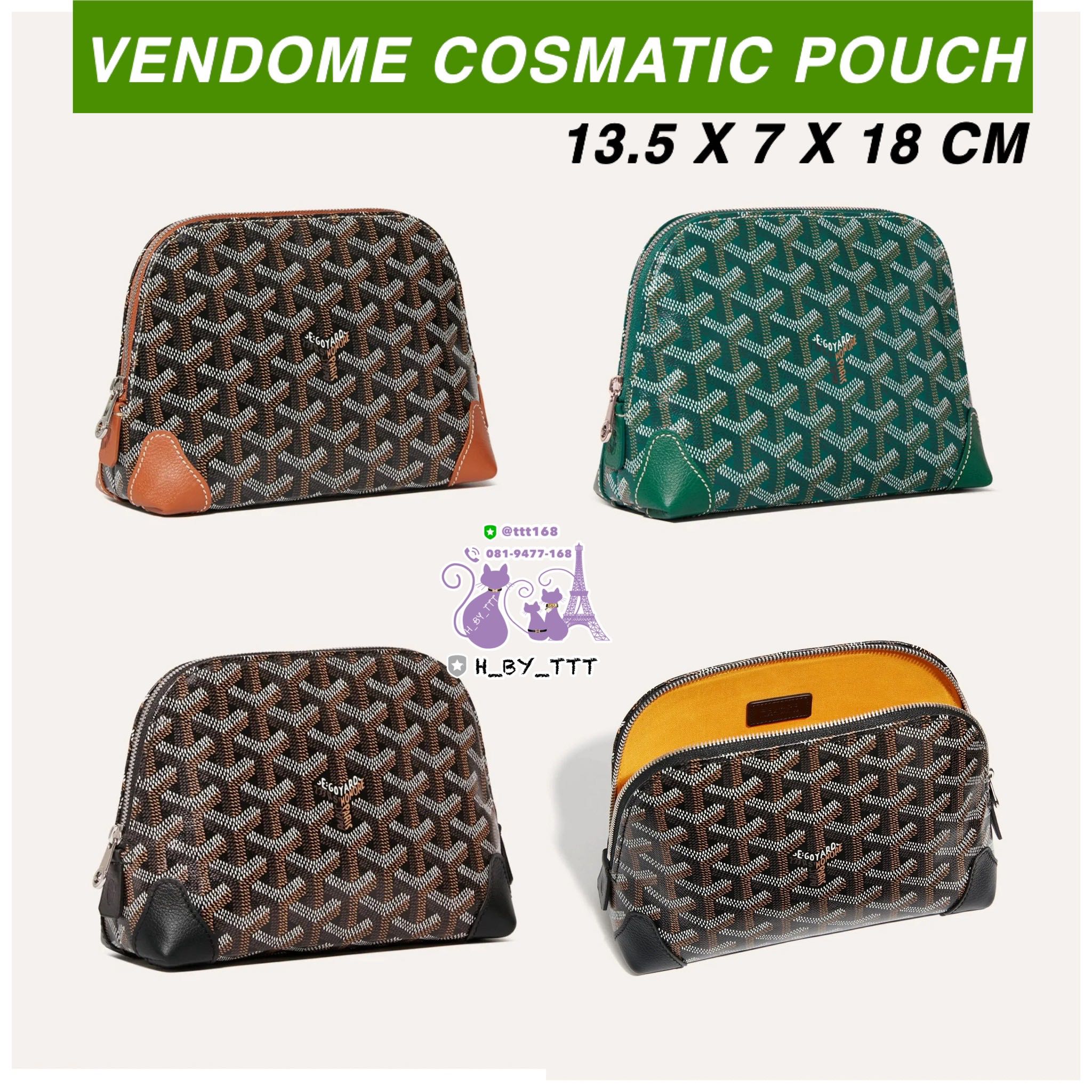 Goyard Vendome Cosmatic Pouch Zip กระเป๋าใส่เครื่องสำอางค์