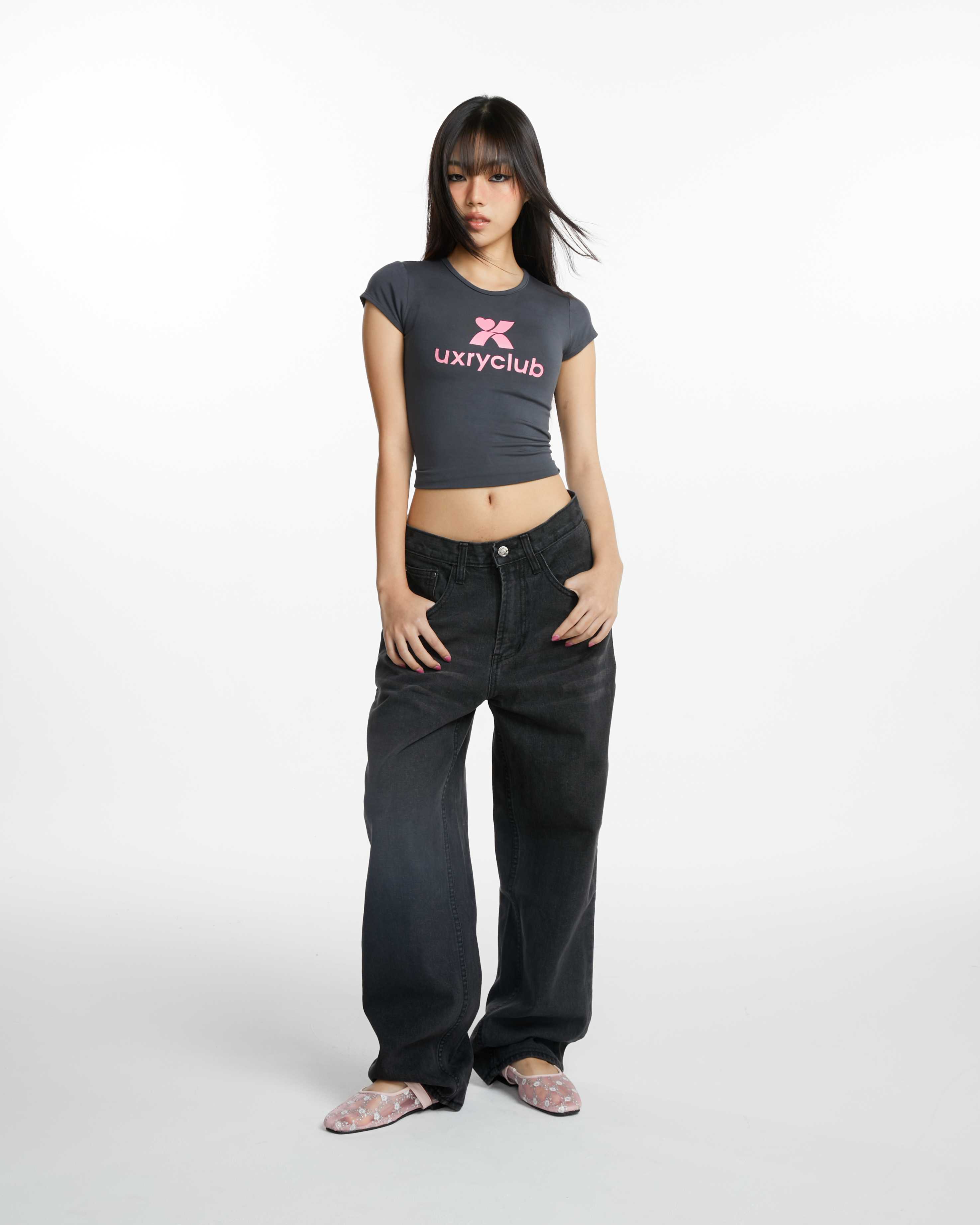 UXRYCLUB HEART TEE GREY