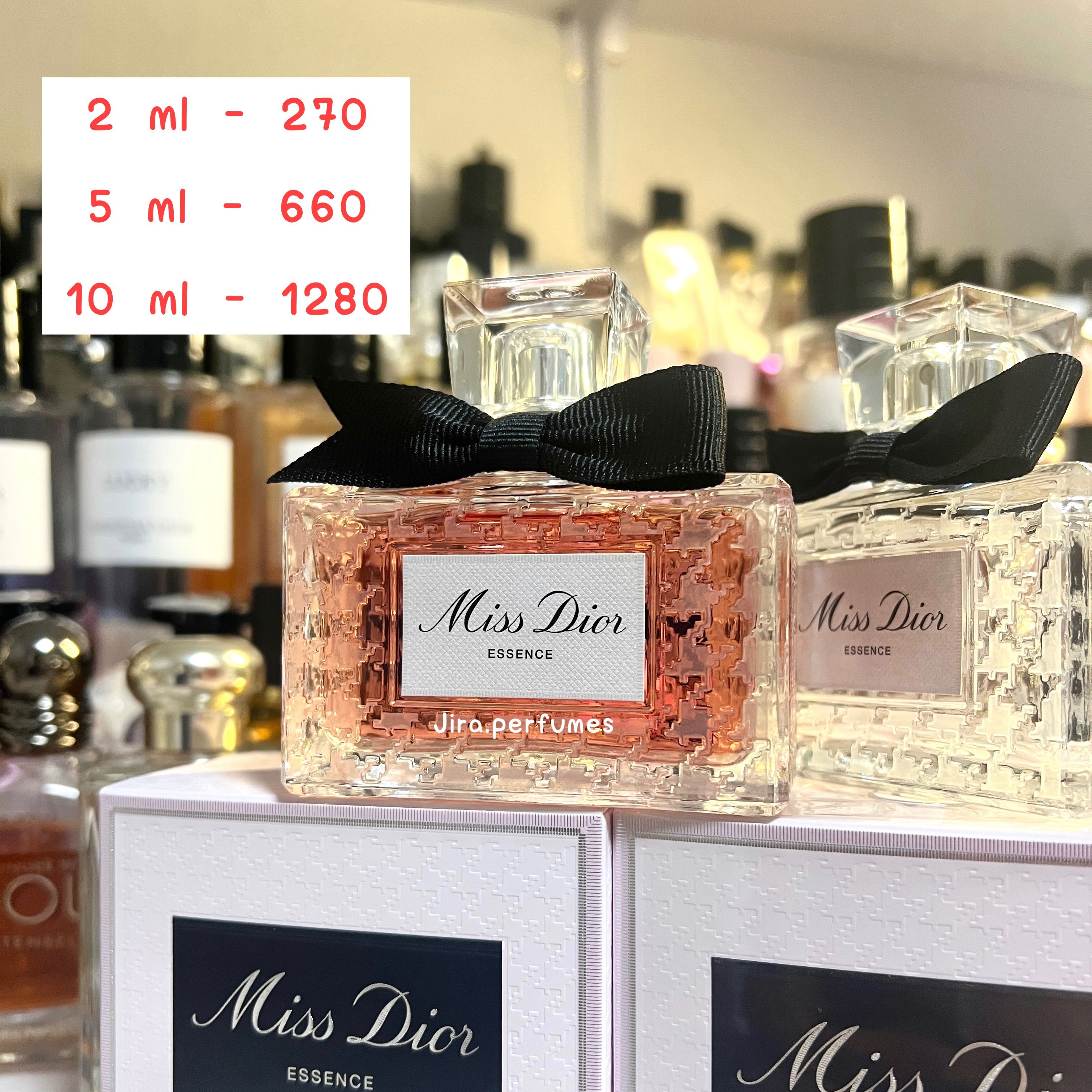 Miss dior essence 2025 โบว์ดำ