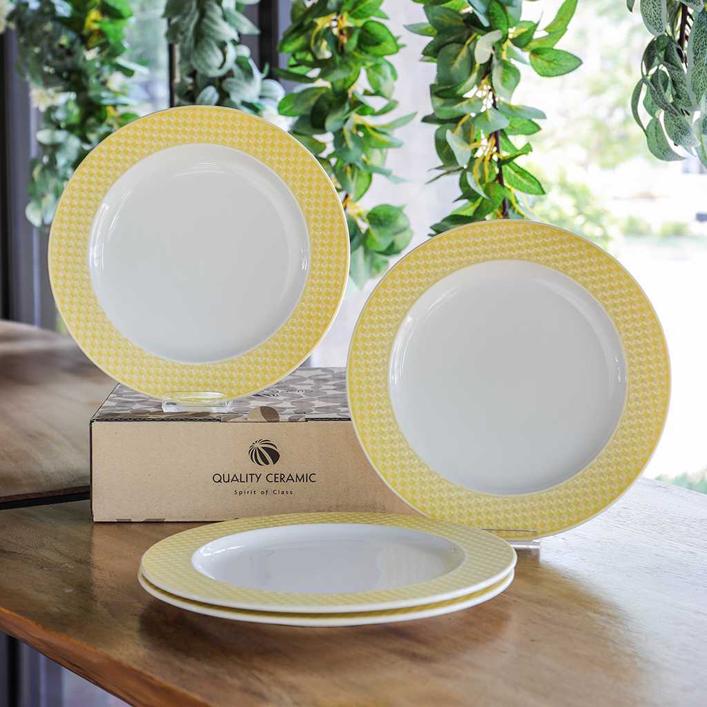 ชุดจาน 21 ซม. 4 ชิ้น Accent - Creamy Ivory