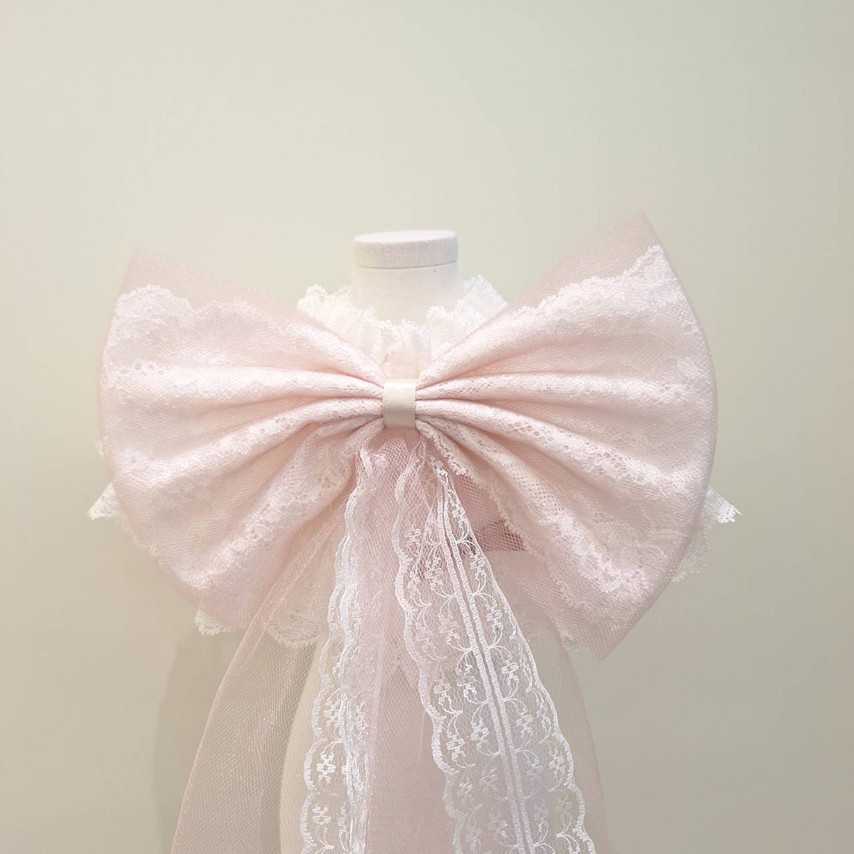 Petite fee-Giant bow collar pink