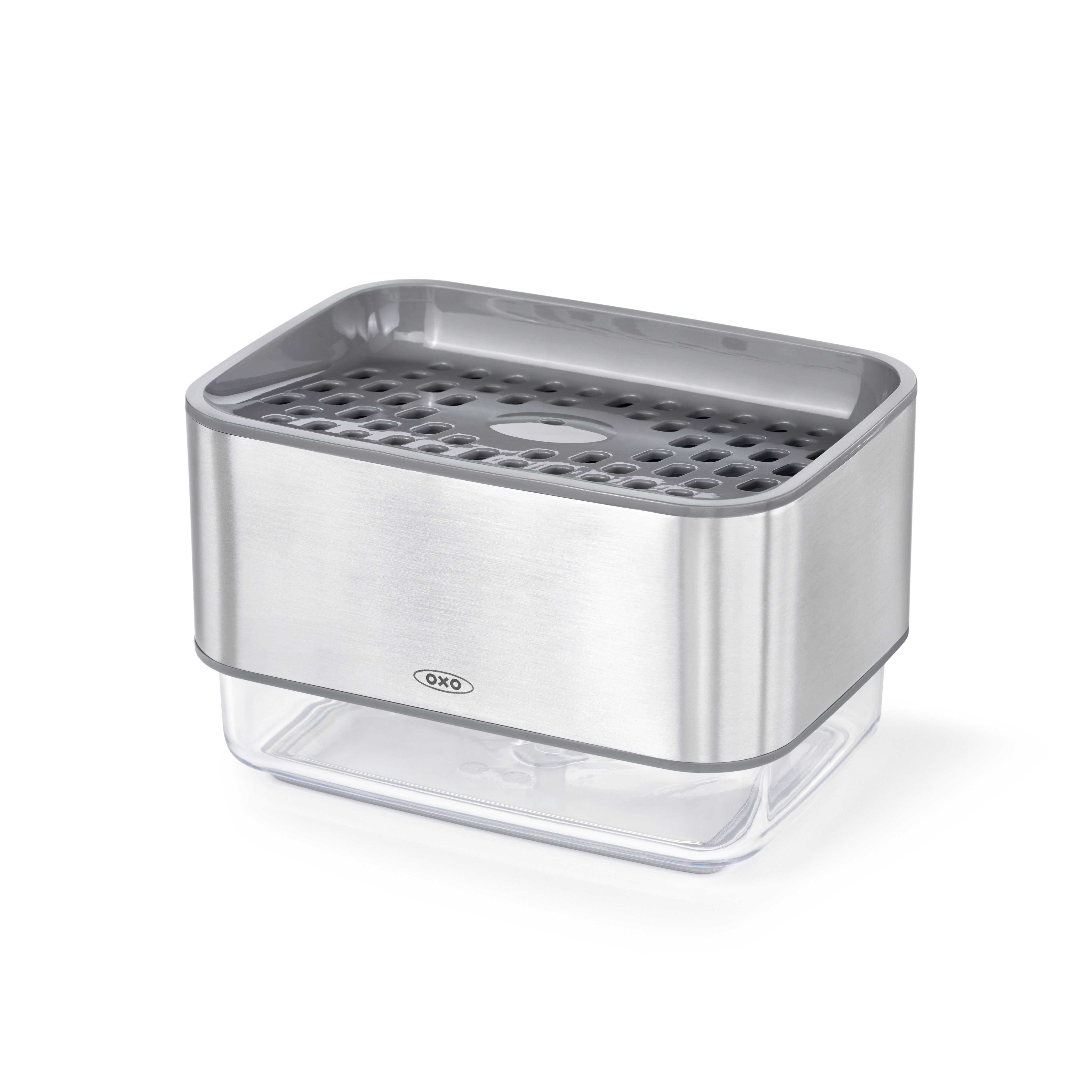 ที่วางฟองน้ำพร้อมฐานเติมน้ำยา l OXO GG Soap Dispensing Sponge Holder