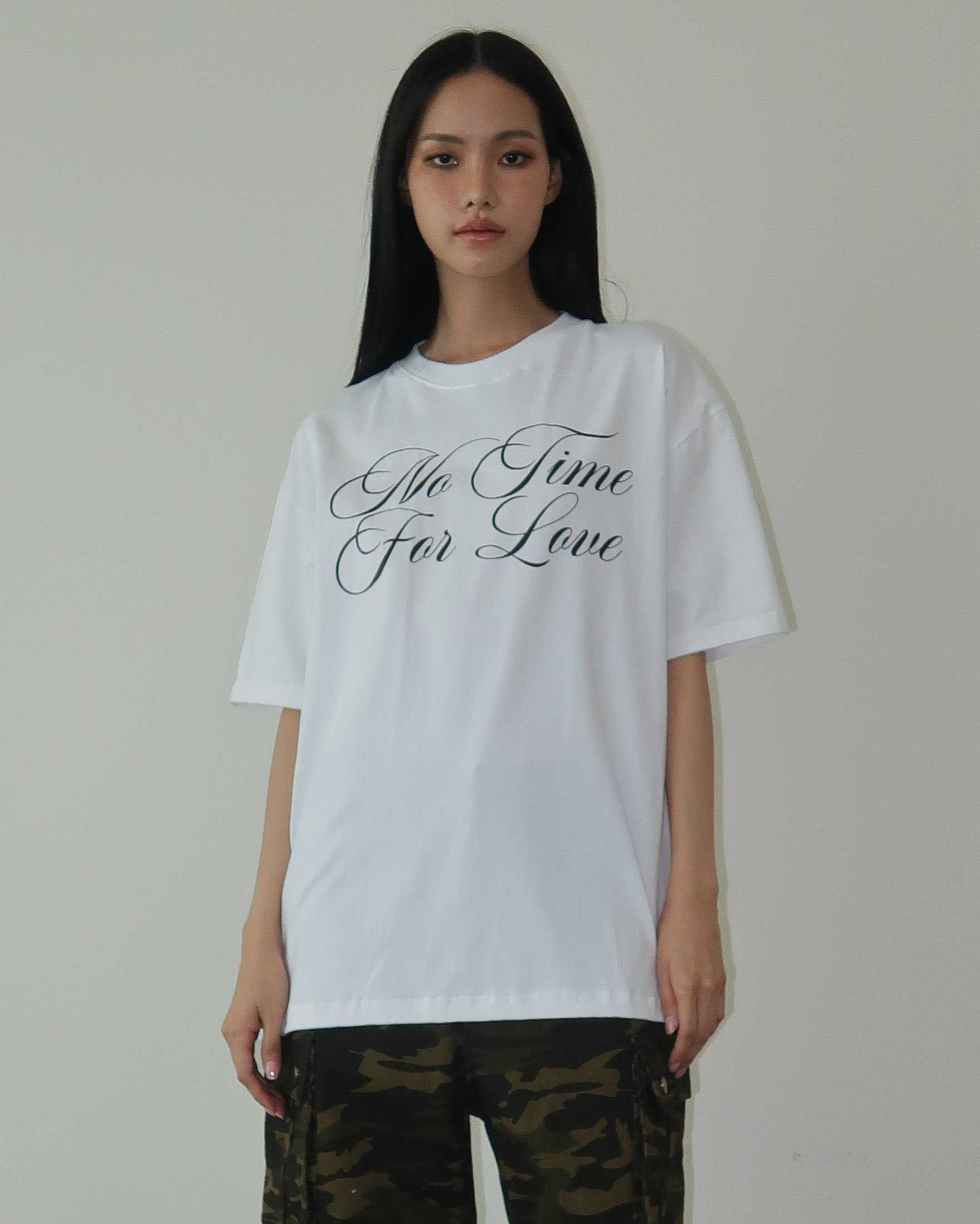 No time for love tee - White
