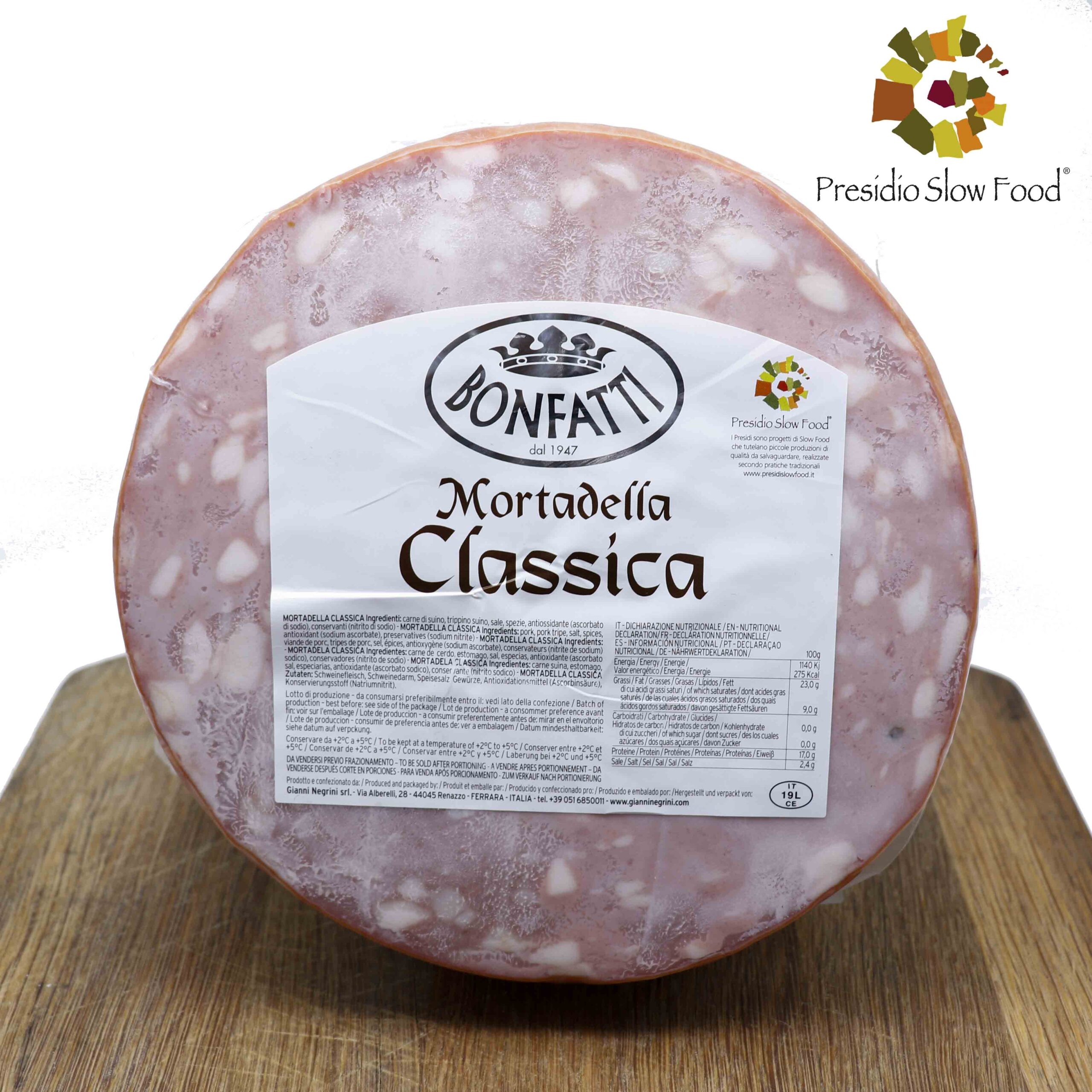 Mortadella Classic Recipe Bonfatti - 100gr