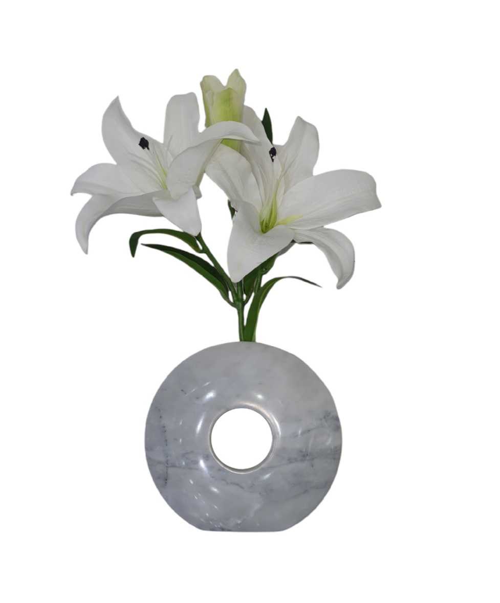 Vase, Marble, White