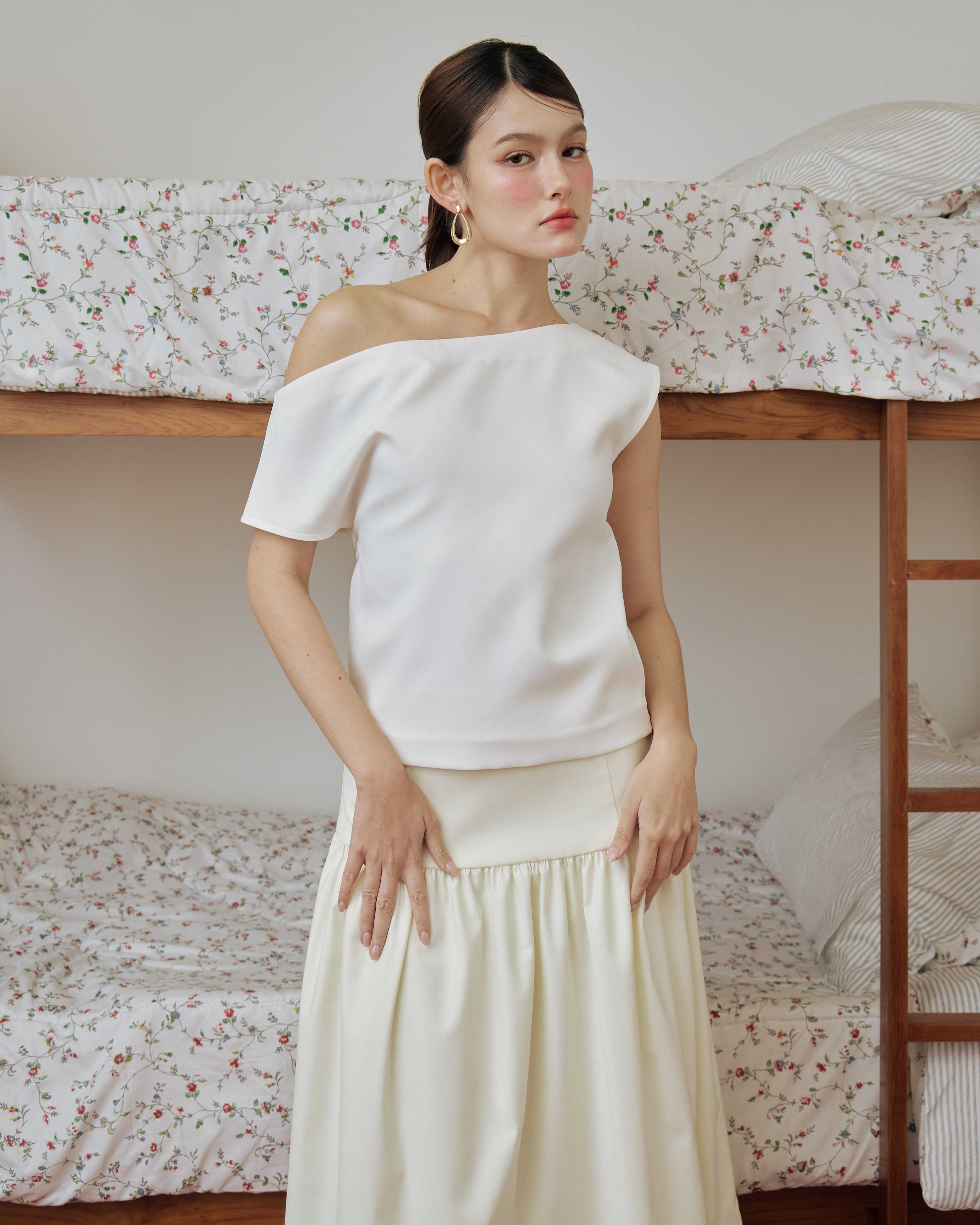 Awe Atelier - Rachel Off-Shoulder Top (White)