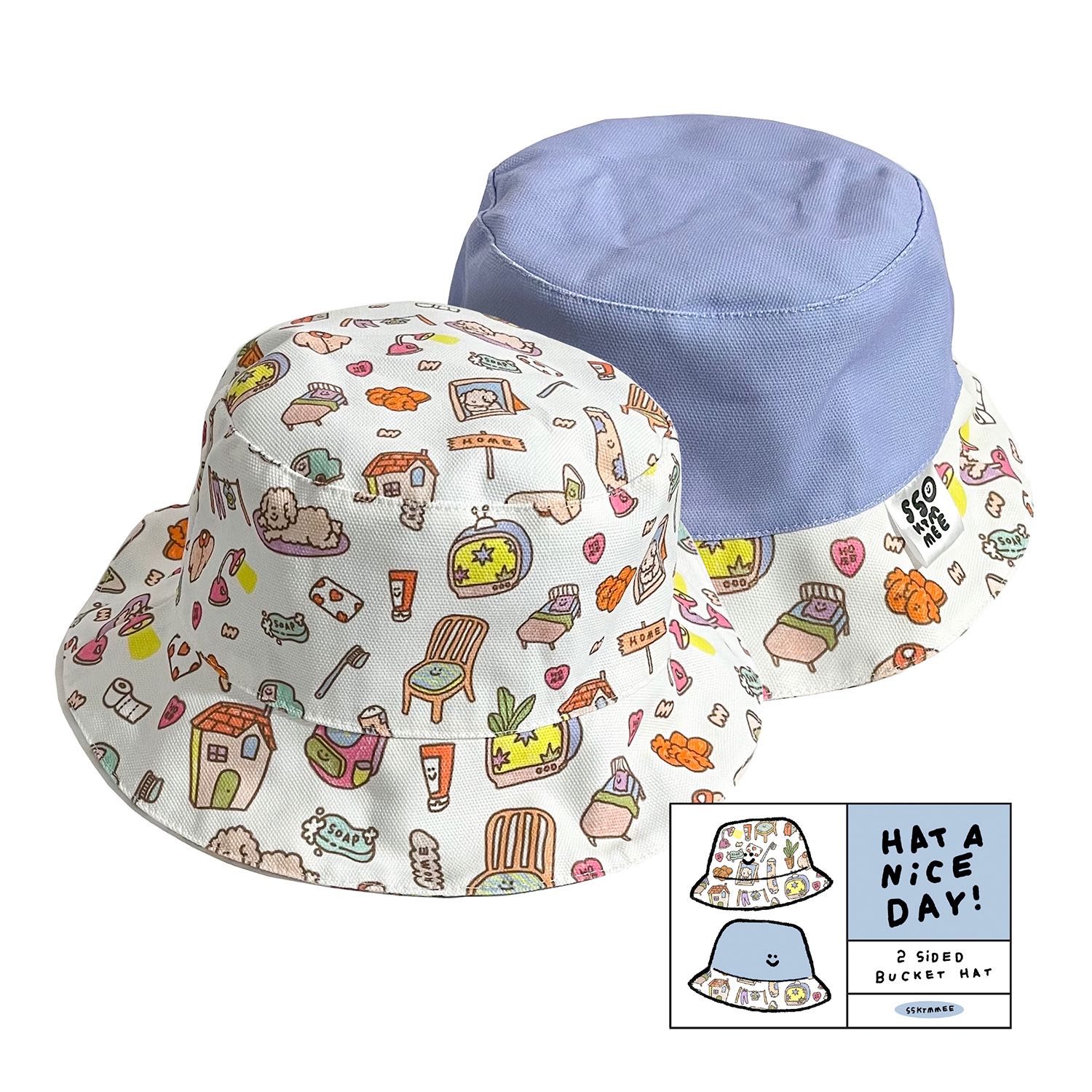 2sided bucket hat - home