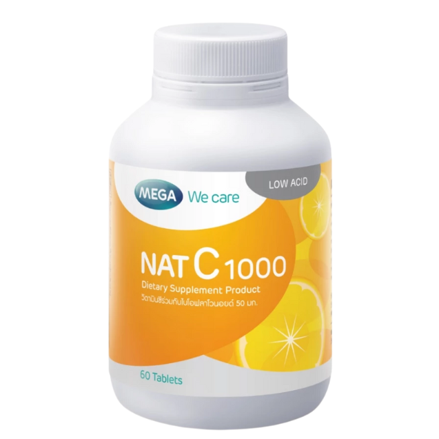 MEGA We care NAT C 1000 MG 60 เม็ด