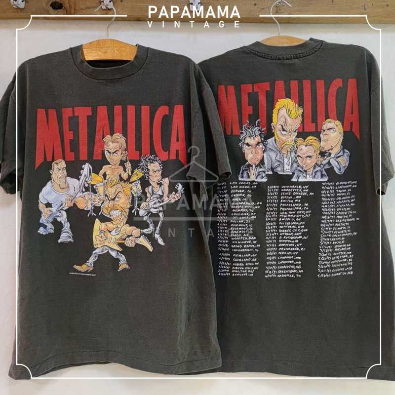 [ METALLICA ] '96-'97 Tour bio washed ป้าย USA  เสื้อทัวร์ วงร๊อค วินเทจ
