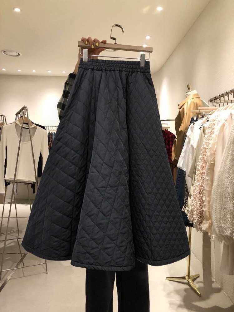 ( SALE ) QUITTED MAXI SKIRT