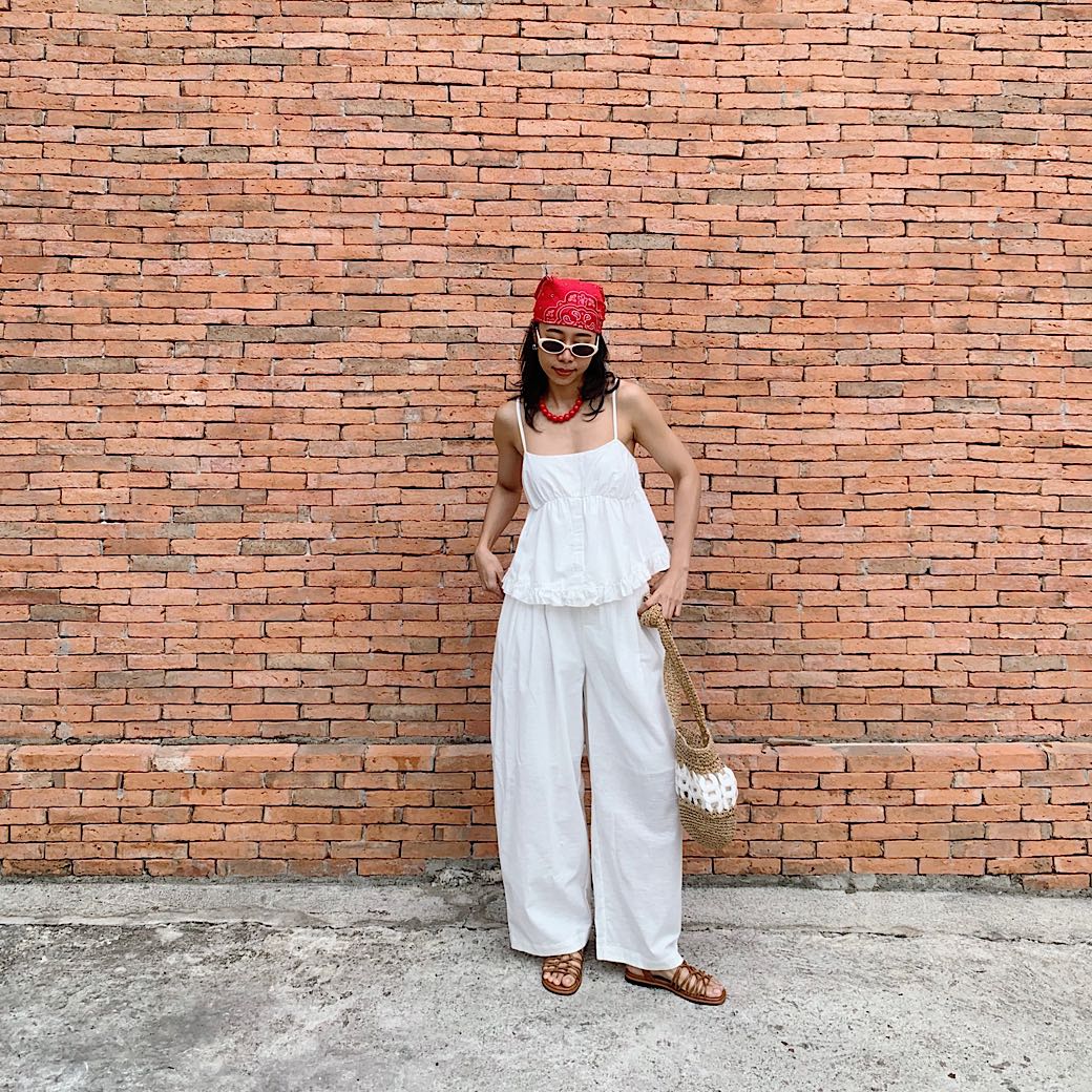 Blanca bonnie set