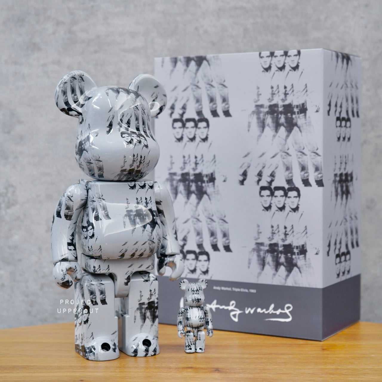 BE@RBRICK 400%+100% ANDY WARHOL's Elvis Presley [New]