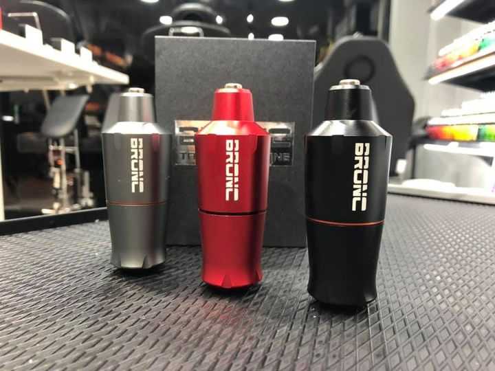 เครื่องสักปากกา BRONC SHORT TATTOO PEN V9 WITH SWISS MOTOR