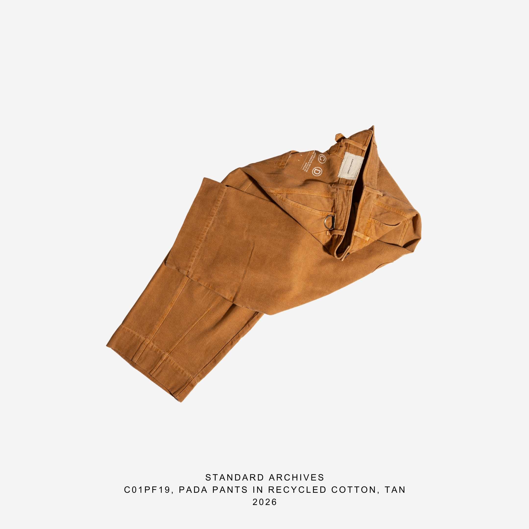 C01PF19,PADA PANTS IN RECYCLED COTTON,TAN