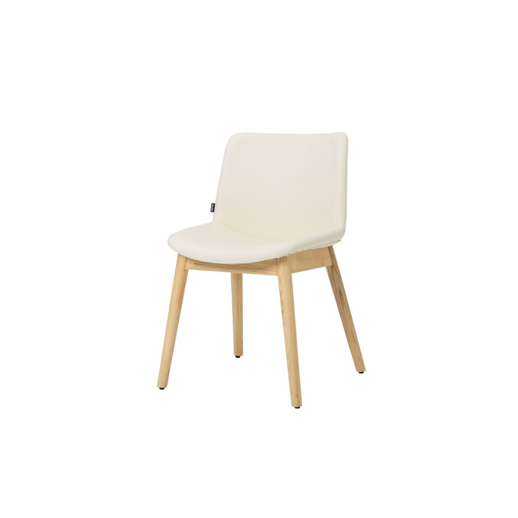 Modernform เก้าอี้อเนกประสงค์ ARCHINI รุ่น FLY-SI06 ขาไม้จริง เบาะและพนักพิงหุ้มหนังแท้