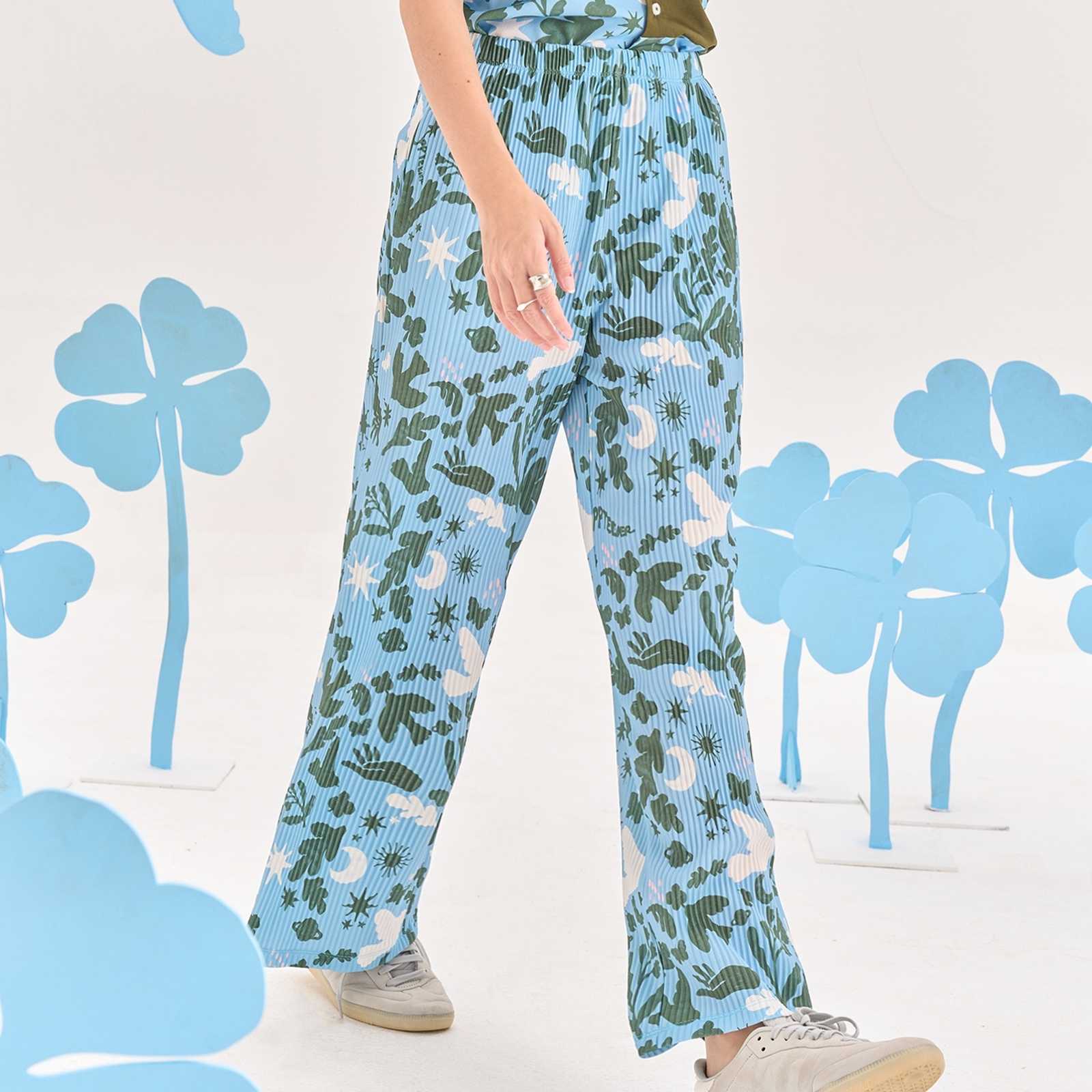 MANSI PLEATED PANTS (BL)