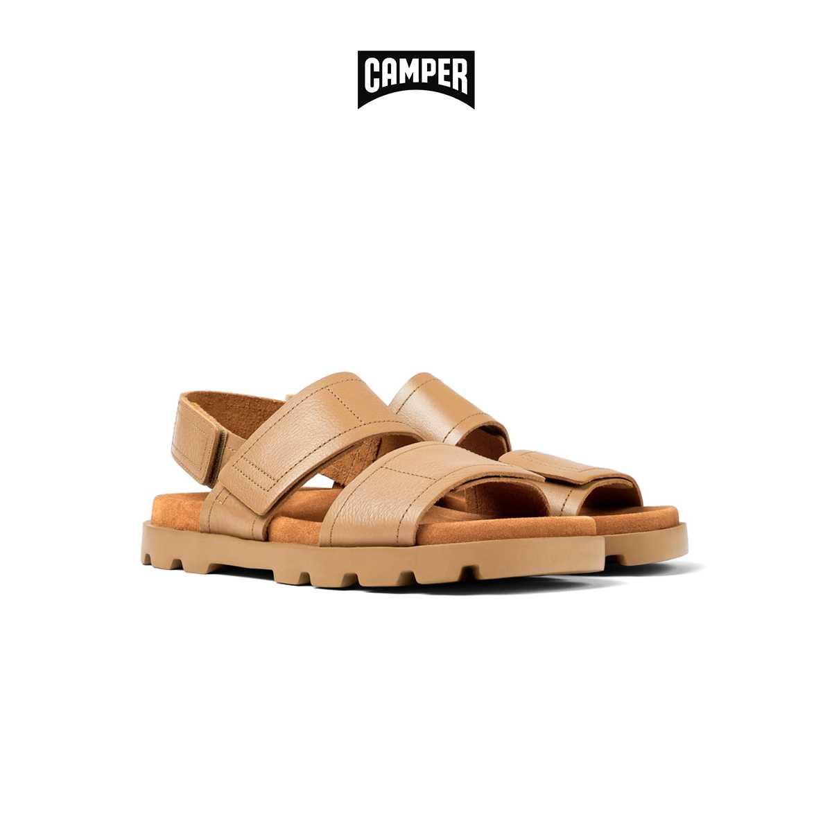 CAMPER รองเท้าแตะ ผู้ชาย รุ่น Brutus Sandal สีน้ำตาล ( SAN -  K100777-008 )