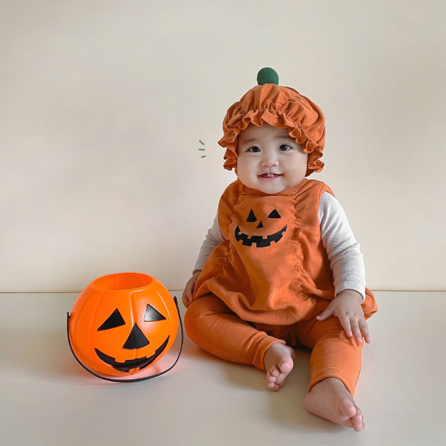 🎃ชุดฟักทองเด็ก ชุดฟักทองฮาโลวีน🎃