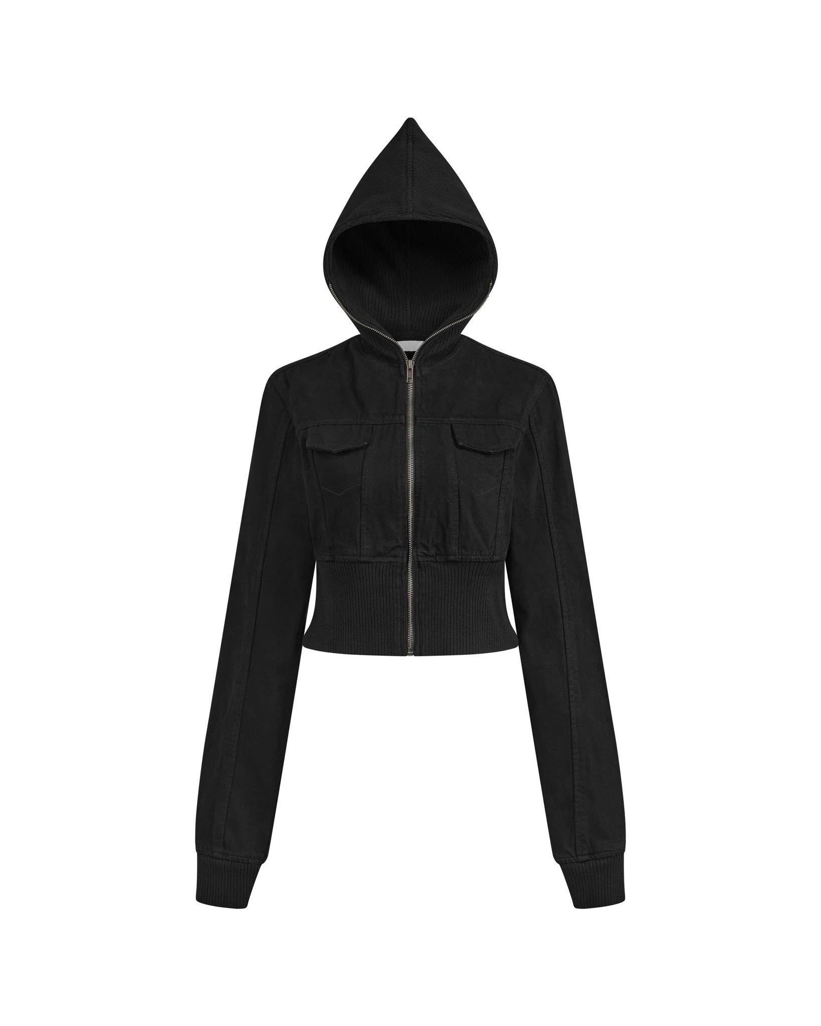 DIMOIR RAVEN CROP DENIM JACKET