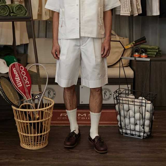 White Rally Shorts
