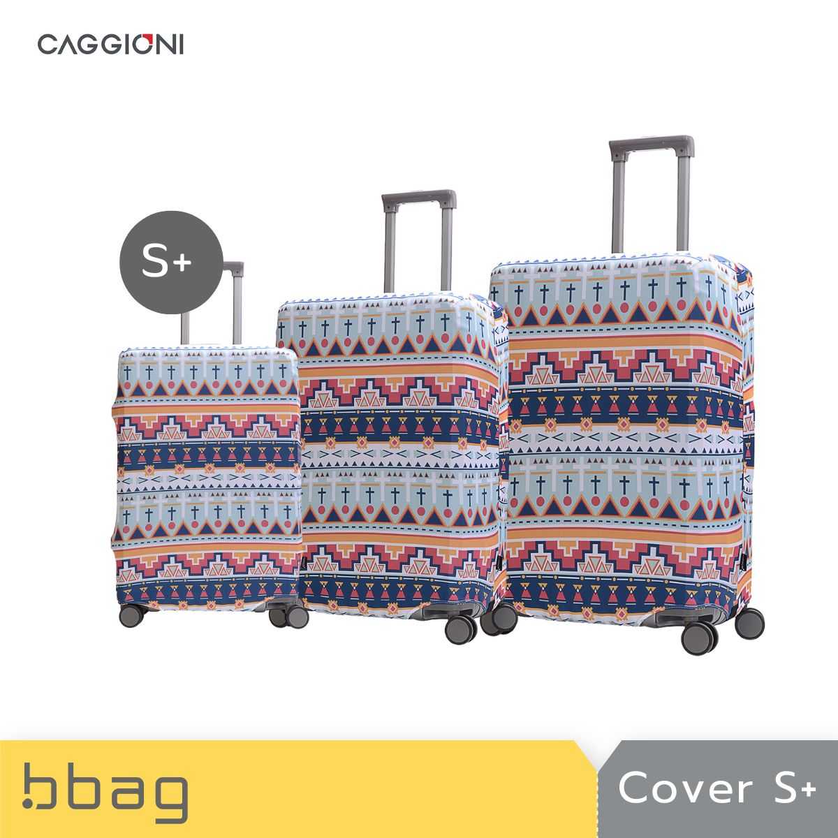 CAGGIONI ผ้าคลุมกระเป๋าเดินทาง ขนาดเล็ก S+ (Luggage Cover สำหรับกระเป๋าเดินทาง 20 - 22)