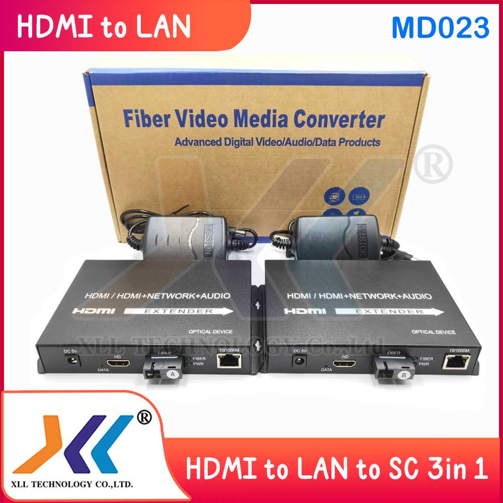 HDMI to LAN to SC 3 in 1