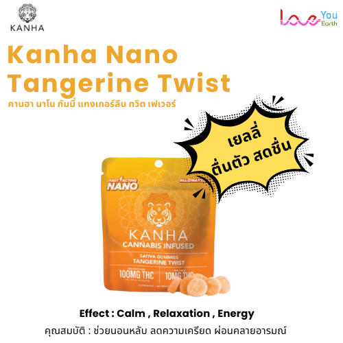 คานฮา นาโน กัมมี่ แทงเกอร์ลีน ทวิต เฟเวอร์ (เยลลี่กัมมี่ ตื่นตัว สดชื่น)