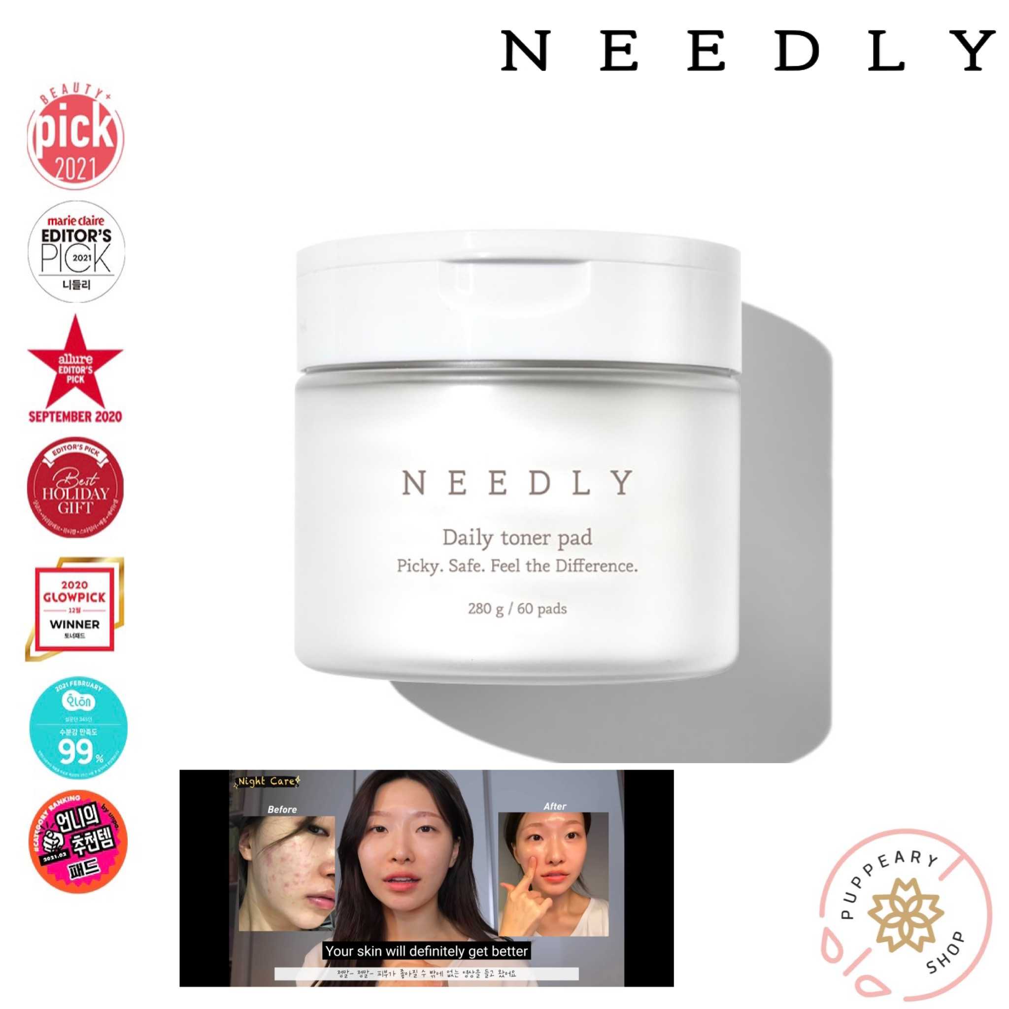 (แท้/พร้อมส่ง) NEEDLY DAILY TONER PAD 280G (60แผ่น)