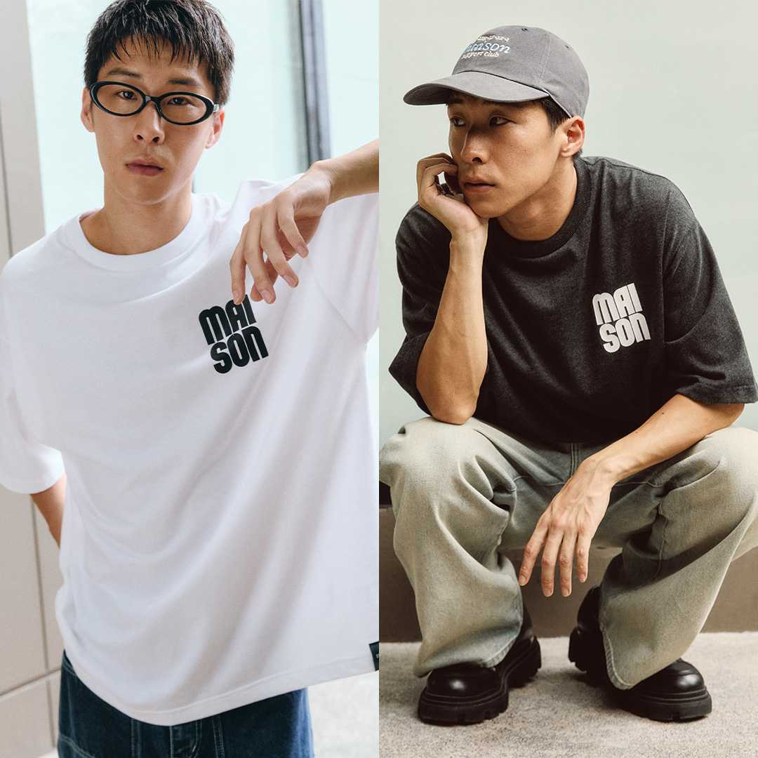 maison KEEPS | The Oversized Bold Logo Tee | เสื้อยืด ทรง oversized | อก 44'' และอก48''