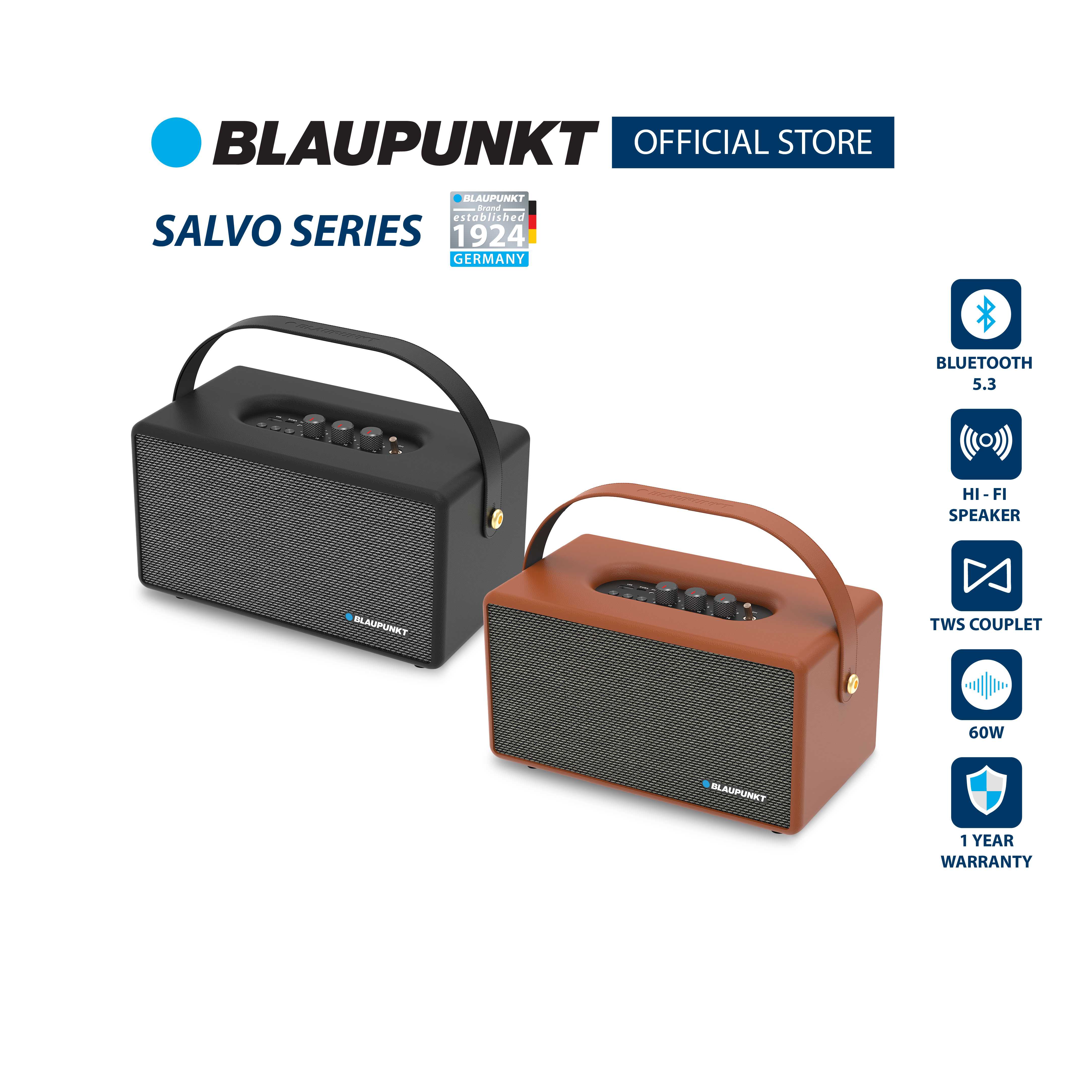 BLAUPUNKT ลำโพงบลูทูธพกพา 60 วัตต์ BLUETOOTH SPEAKER รุ่น SALVO แบตเตอรี่ 8000mAh