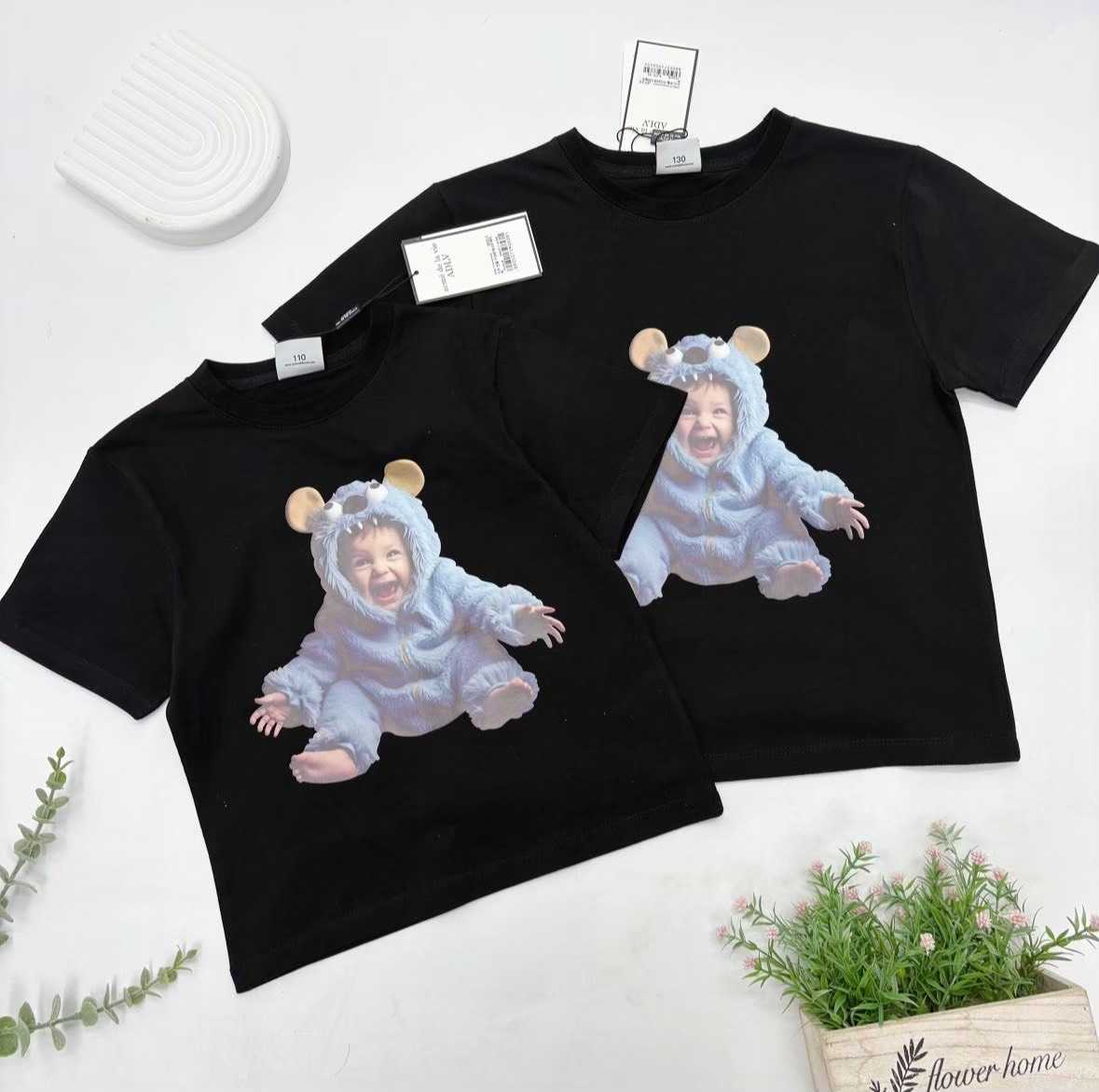 พร้อมส่ง  ADLV Monster Baby T-Shirt ( Black )