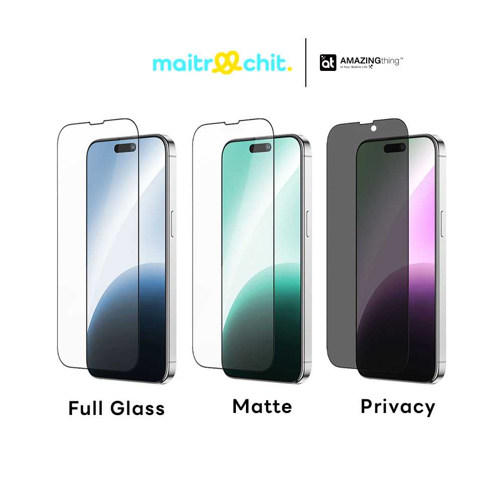 AMAZINGthing รุ่น Radix Glass ฟิล์มกระจกกันรอยสำหรับ  iPhone 16 / 16 Plus / 16 Pro / 16 Pro Max