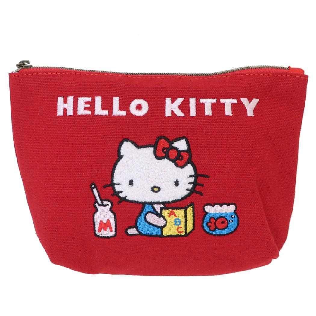 Hello Kitty Classic Cosmetic Small  Pouch, Sitting