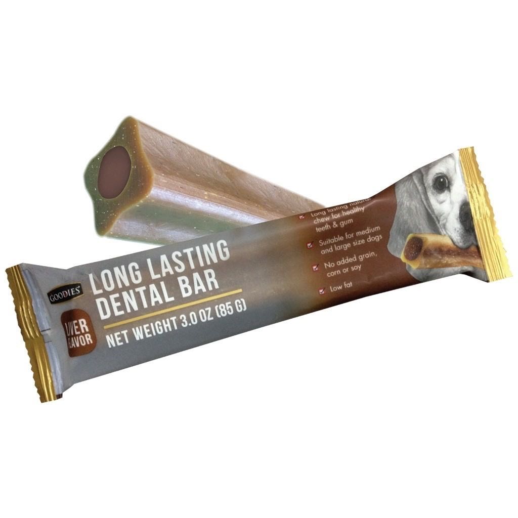Goodies Dental Bar ขนมขัดฟัน รสตับ Size L 1 ชิ้น 85 g.