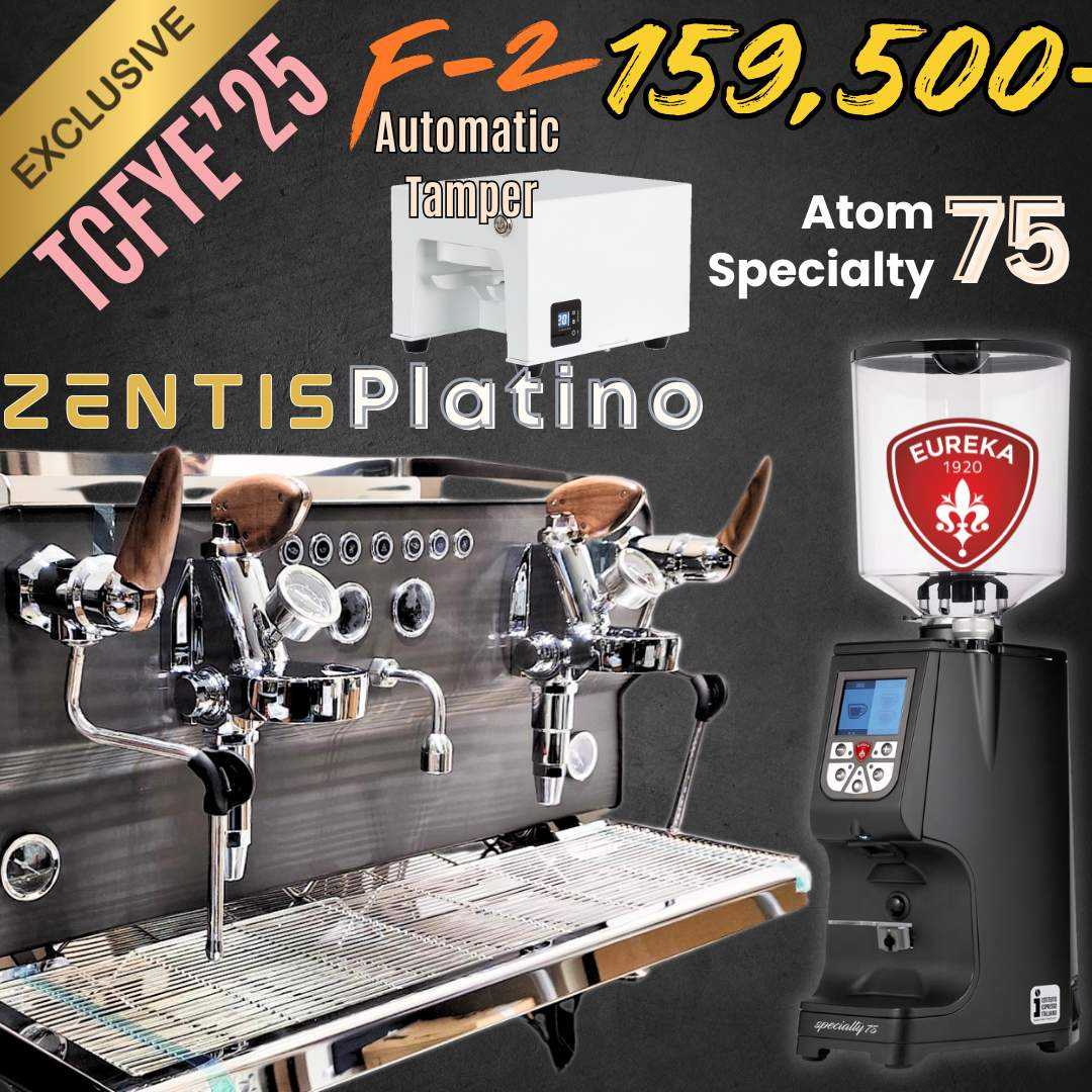 25TCFYE-159500# Zentis PLATINO  +Atom Specialty 75 + F-2 Autotamper