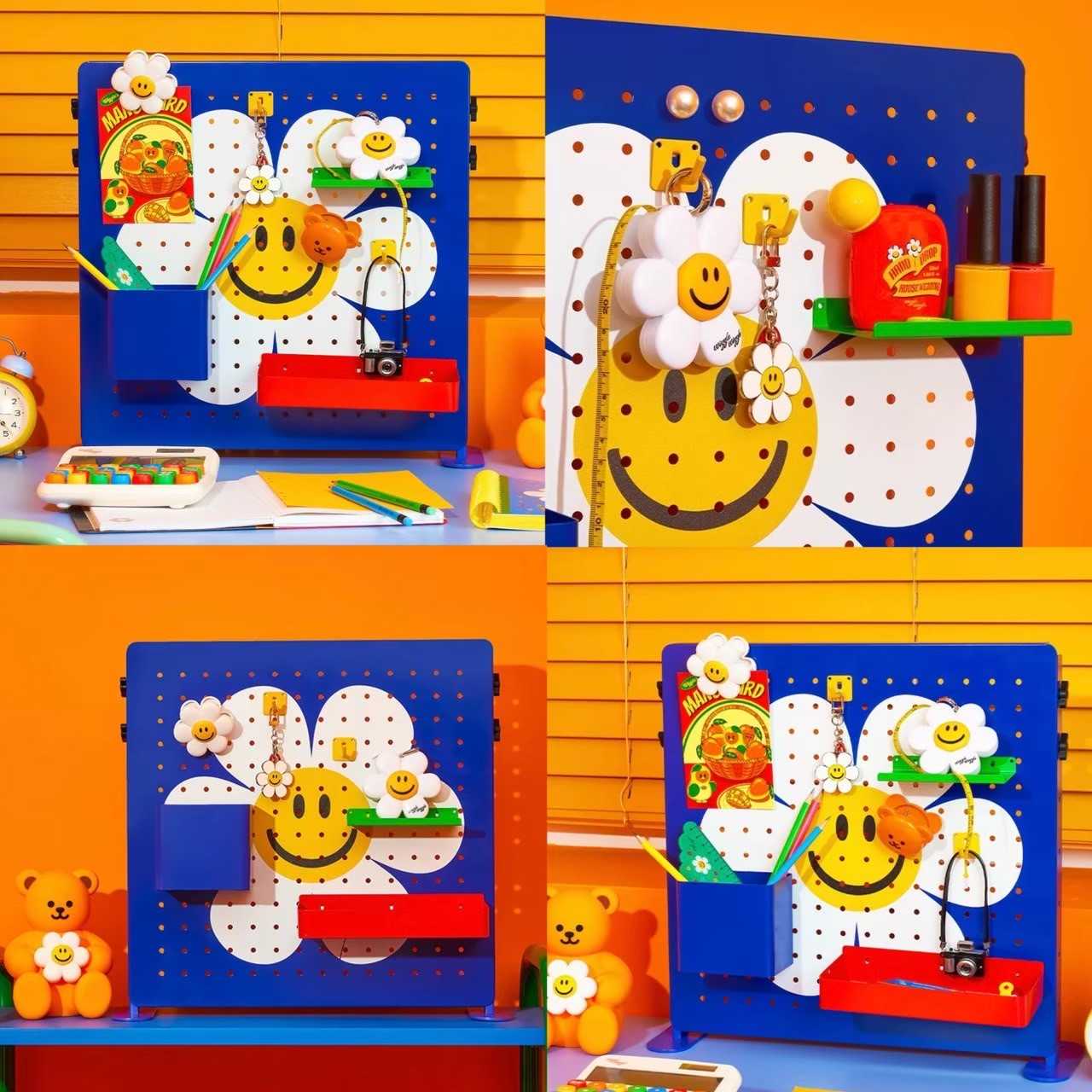 🌈 Wiggle Wiggle ของแท้ 100% บอร์ดแขวนของ แต่งโต๊ะคอม Desk Organizer ชั้นวางของ กระดานแขวนของ