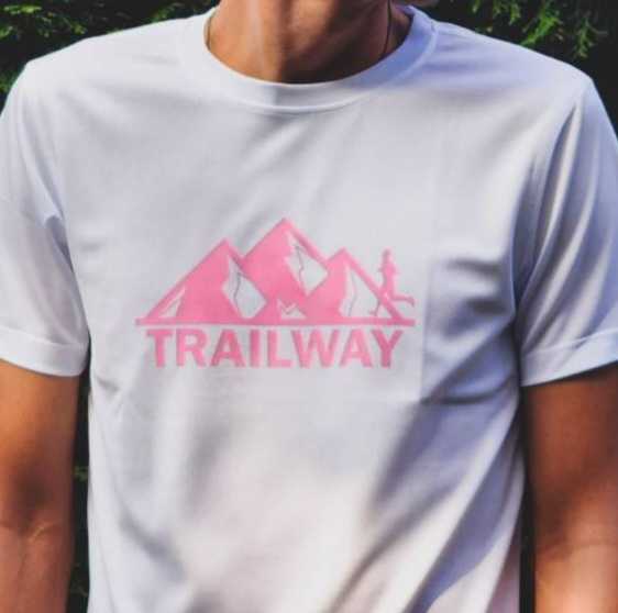 Running shirt - pink logo