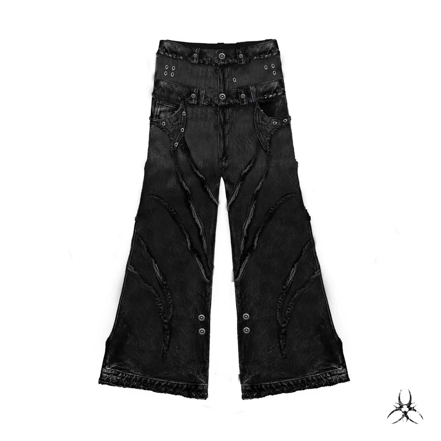 COZY - 00 KNIGHT CLUB BAGGY FLARE JEANS