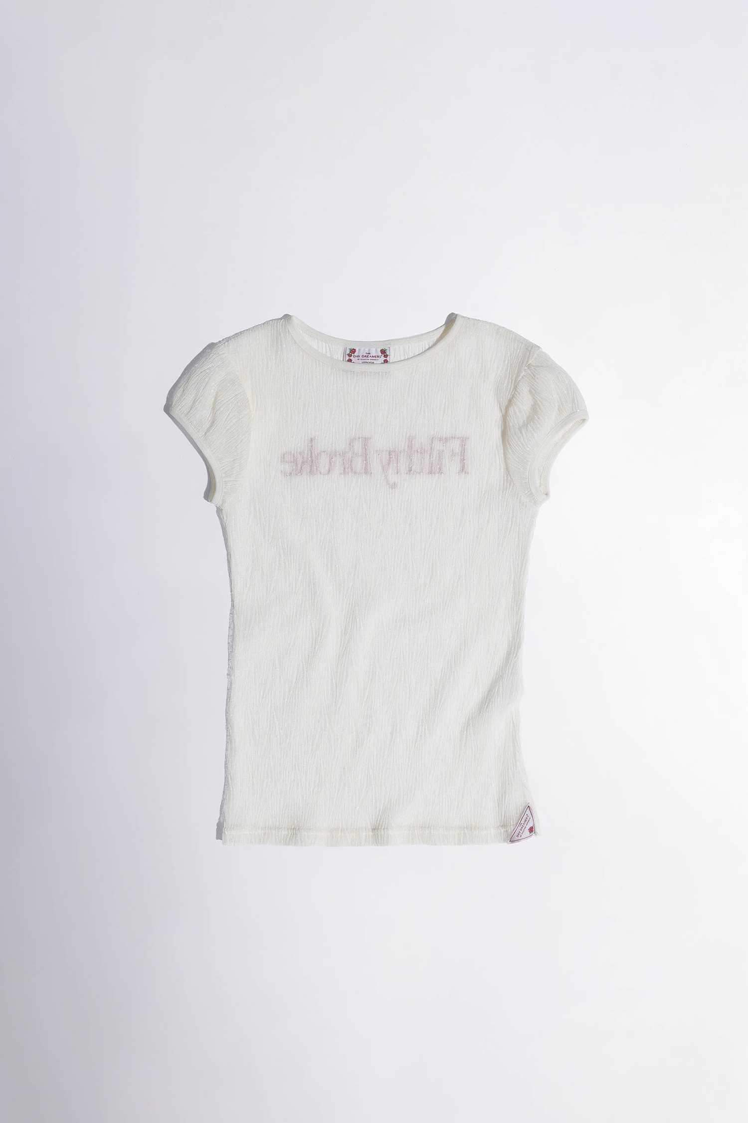 (pre,รวมส่ง) Filthy Broke Sheer Tee Mesh /sculptor