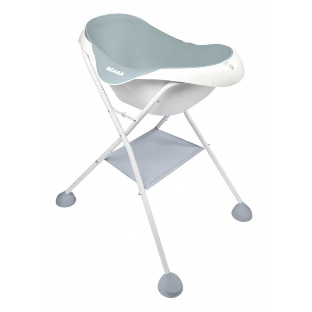 BEABA เซ็ทอ่างพร้อมขาตั้ง Camélé’O 1st age Baby Bath with Foot Support - Airy Green