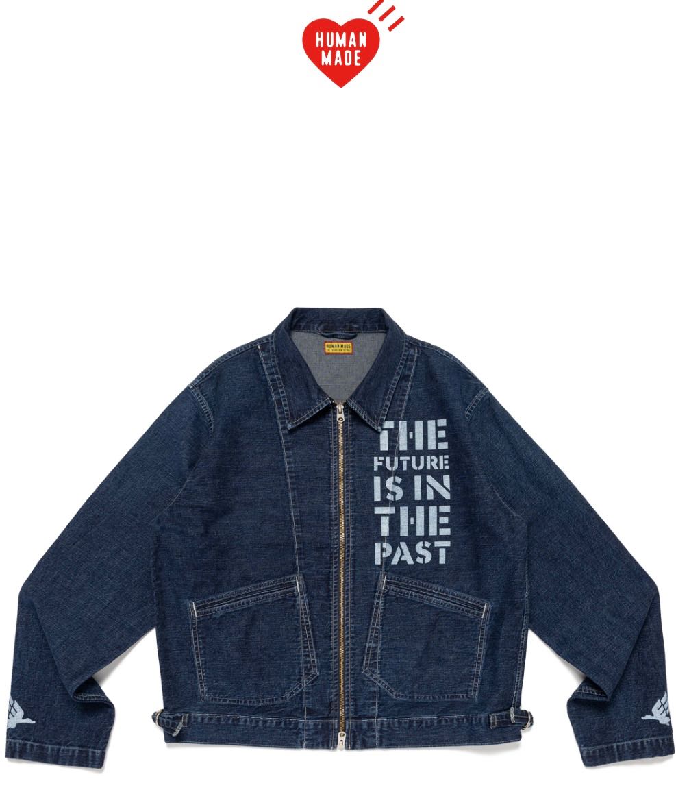 Human Made Japan DENIM NAVAL JACKET size M 