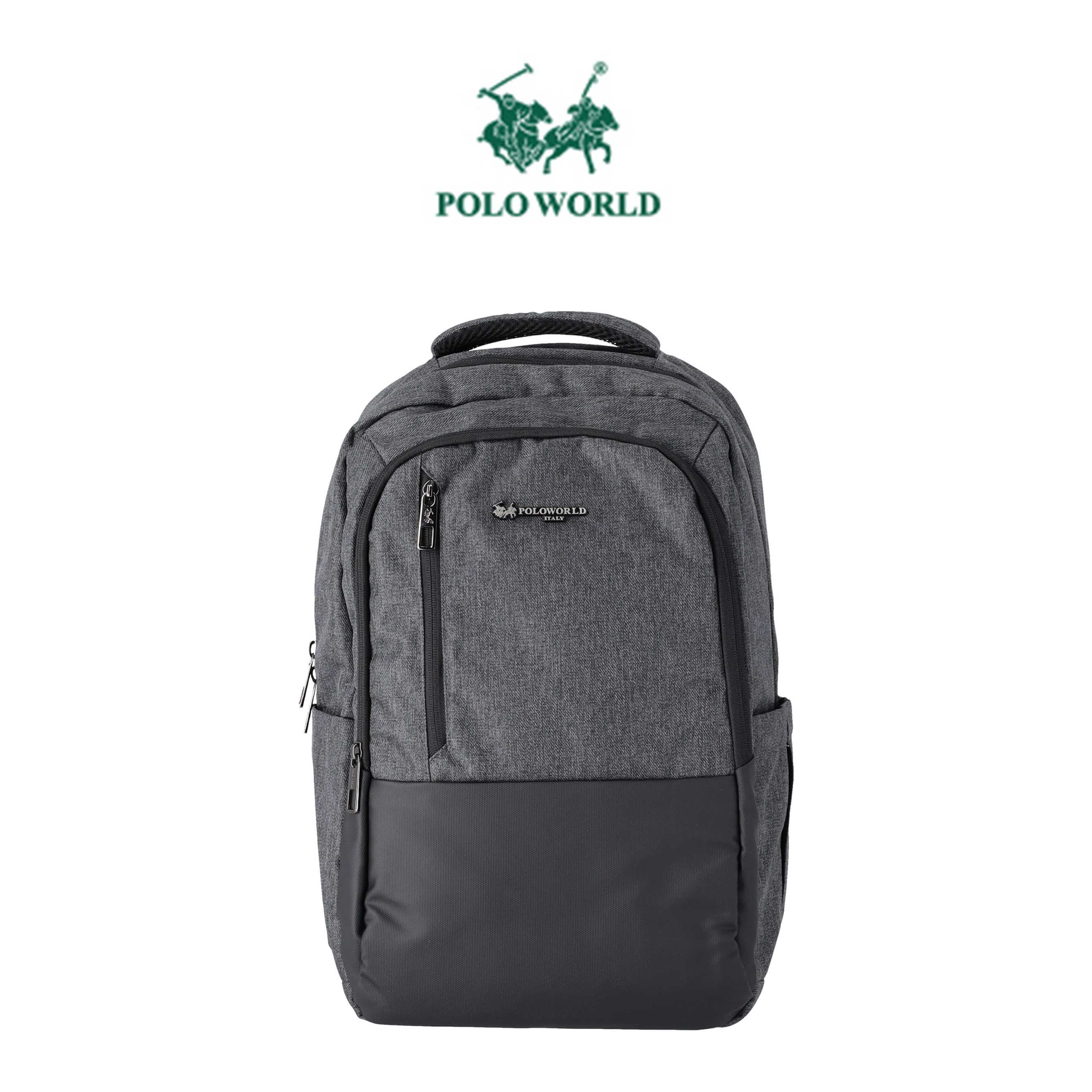 POLO WORLD Backpack กระเป๋าเป้สะพายหลัง PW-BA99001 รองรับช่องใส่ Laptop 14 นิ้ว