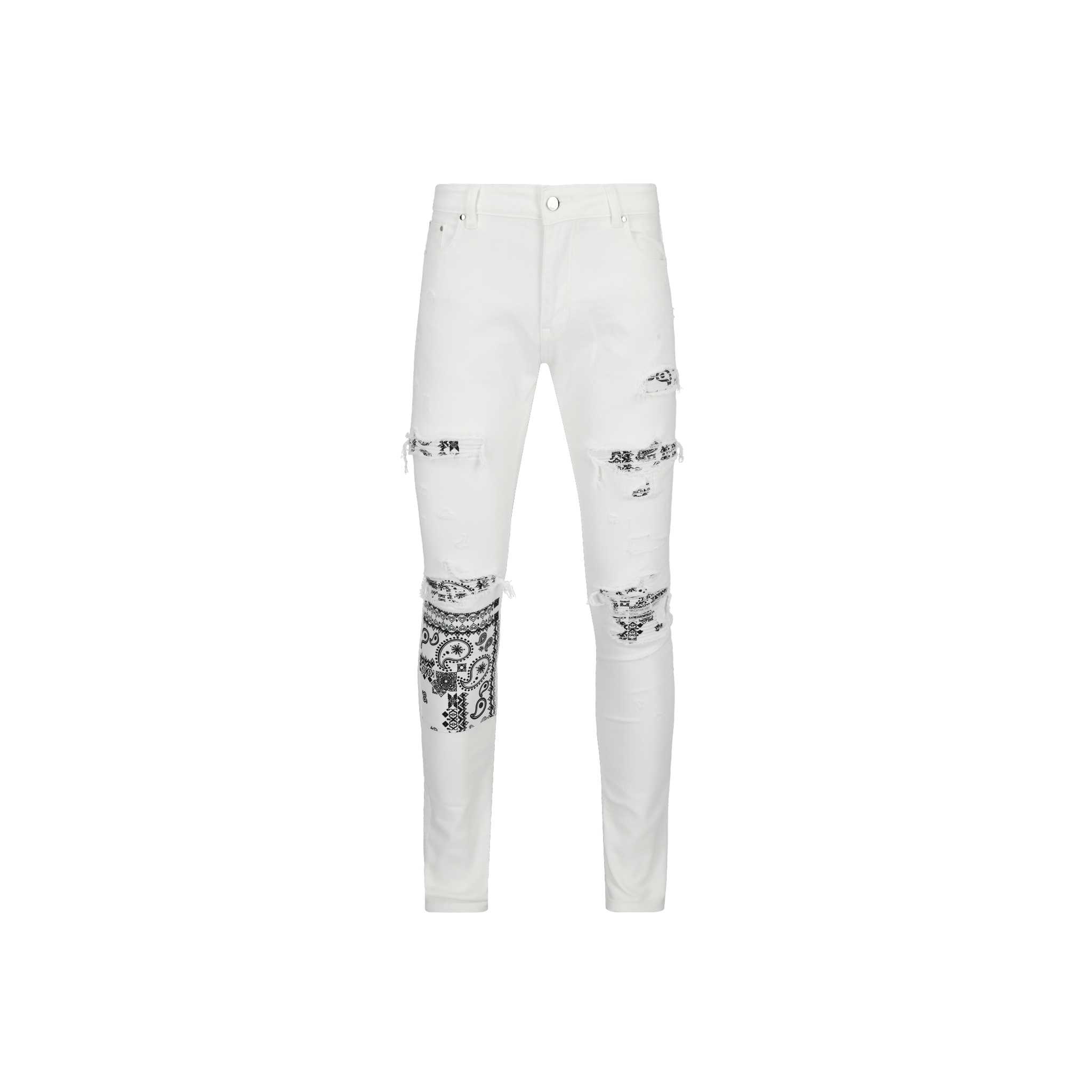 PAISLEY WHITE SKINNY JEANS