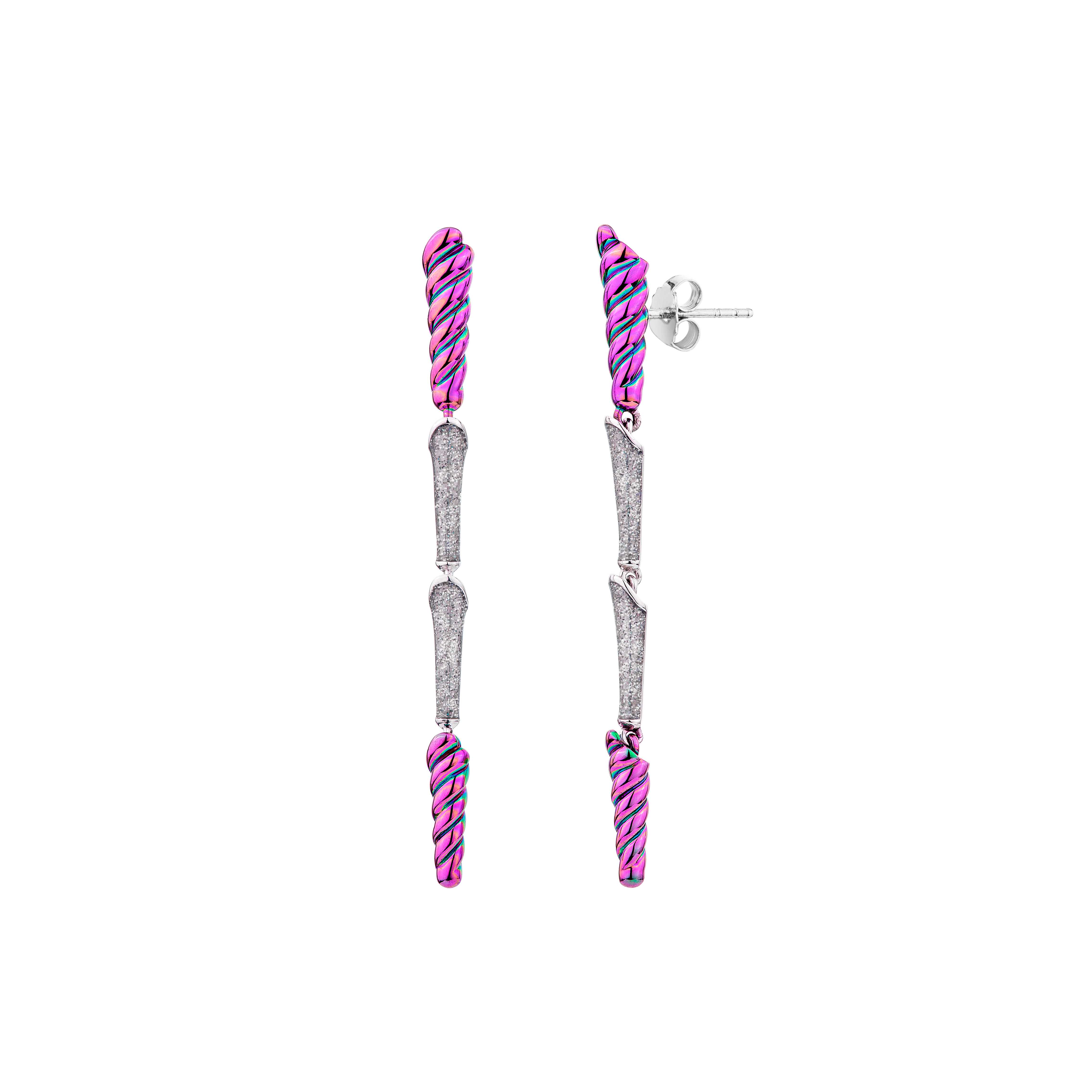 Unicorn Dangling ID Earrings