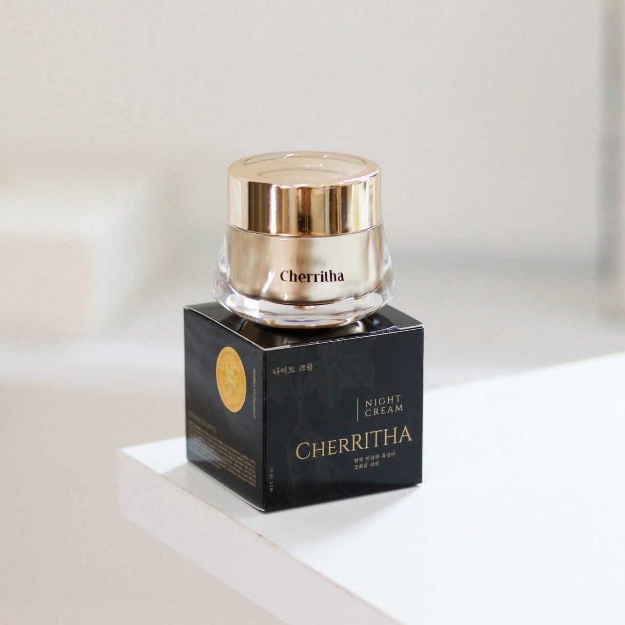 CHERRITHA เฌอริตา ครีมโสมขมิ้นดำ แพ็คเกจใหม่